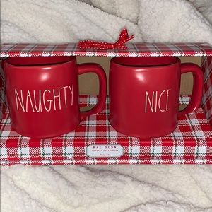 Rae Dunn Naughty Nice Mug Set